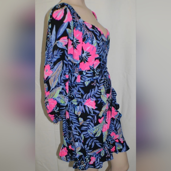 New w/Tags! Lilly Pulitzer Lila Dress in Onyx Earned Stripes, Sz 12 - Picture 7 of 9